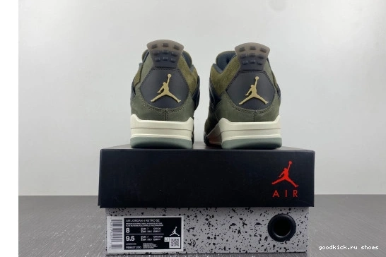 4 SE Jordan Medium Retro  FB9927-200  Olive FB9927-200  Craft  0319
